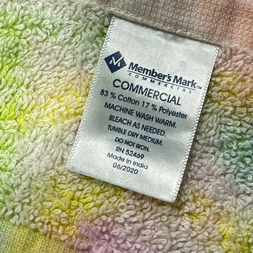 **Custom Tie -Dye Flowers Printed Cotton Towel